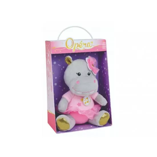 Jucarie plus muzicala Jemini 18 cm Balerina Hipopotam Jucarie plus muzicala Jemini 18 cm Balerina Hipopotam