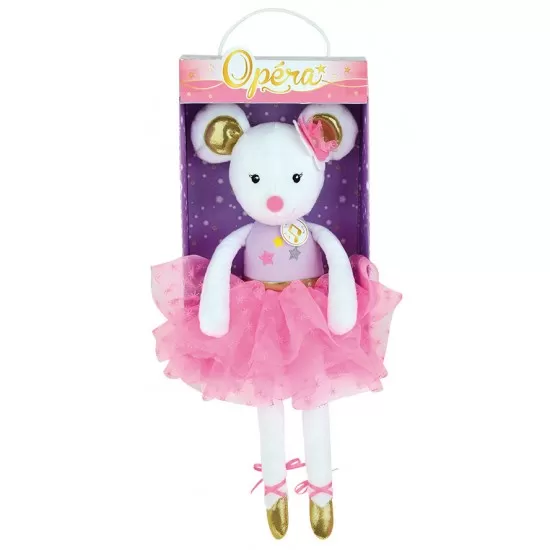 Jucarie plus muzicala Jemini 40 cm Balerina Soricel Alb Jucarie plus muzicala Jemini 40 cm Balerina Soricel Alb