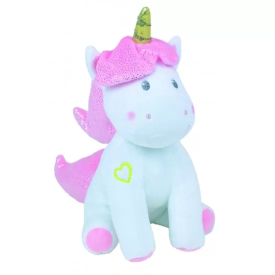 Jucarie plus muzicala cu lumini Jemini 24 cm Unicorn Jucarie plus muzicala cu lumini Jemini 24 cm Unicorn