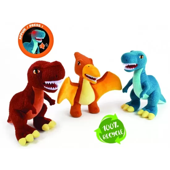 Jucarie plus muzicala Jemini cu lumini 25 cm Dino Pteranodon Jucarie plus muzicala Jemini cu lumini 25 cm Dino Pteranodon