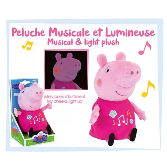 Jucarie plus muzicala cu lumini Jumini 25 cm Peppa Pig Jucarie plus muzicala cu lumini Jumini 25 cm Peppa Pig