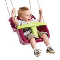 Leagan Baby Seat Luxe Culoare Rosu/Galben, franghie PP 10