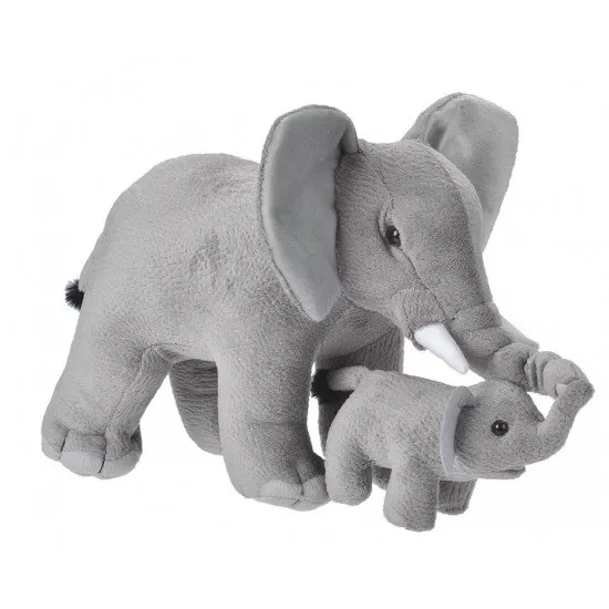 Jucarie plus mama si puiul - Elefant