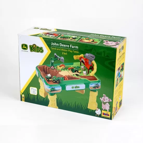 Masuta de joaca cu apa si nisip 2 in 1 - Ferma John Deere Masuta de joaca cu apa si nisip 2 in 1 - Ferma John Deere