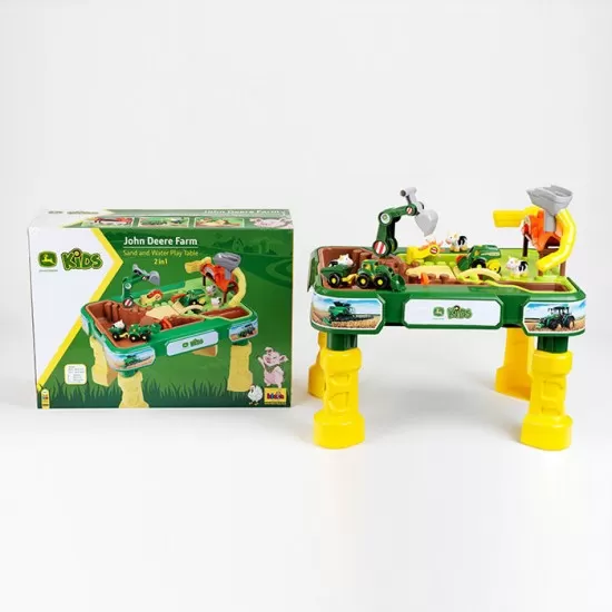 Masuta de joaca cu apa si nisip 2 in 1 - Ferma John Deere Masuta de joaca cu apa si nisip 2 in 1 - Ferma John Deere