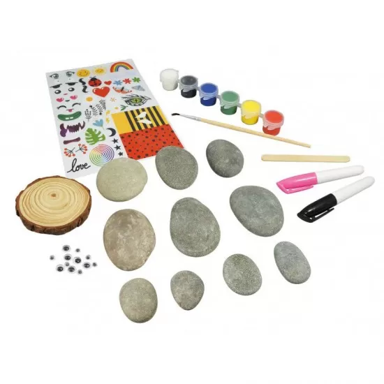 Set creativ - Pictura pe piatra Set creativ - Pictura pe piatra