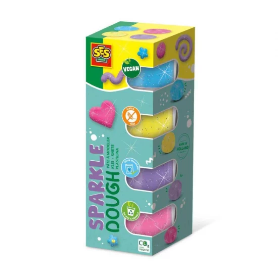Plastilina Stralucitoare 4 Culori Plastilina Stralucitoare 4 Culori