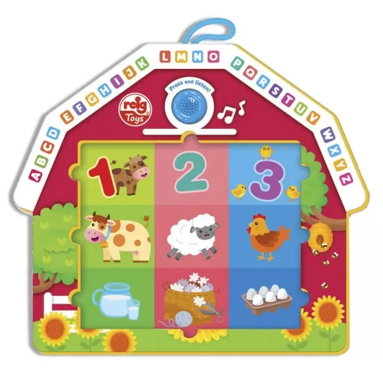 Puzzle cu sunete 9 piese - Animale de la ferma Puzzle cu sunete 9 piese - Animale de la ferma