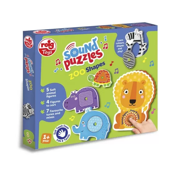 Puzzle cu sunete - Animale Zoo Puzzle cu sunete - Animale Zoo