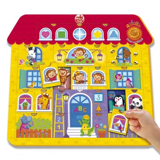 Puzzle cu sunete 21 piese - Casa Puzzle cu sunete 21 piese - Casa