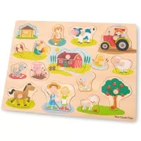 Puzzle lemn Ferma 17 piese 