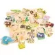 Puzzle lemn Safari 17 piese Puzzle lemn Safari 17 piese