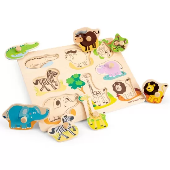 Puzzle lemn Safari 9 piese Puzzle lemn Safari 9 piese