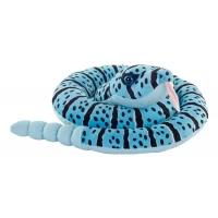 Jucarie plus sarpe cu clopotei albastru Wild Republic 91 cm