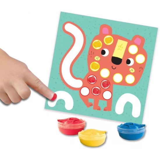 Set 3 in 1 de pictat cu degetul, de colorat si de lipit Set 3 in 1 de pictat cu degetul, de colorat si de lipit