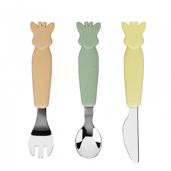 Set 3 tacamuri maner silicon Girafa Sophie