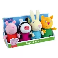 Set 4 plusuri Jemini 17 cm Peppa Pig si Prietenii