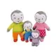 Set 4 plusuri Jemini Familia de Pinguini Tchoupi Set 4 plusuri Jemini Familia de Pinguini Tchoupi