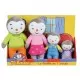 Set 4 plusuri Jemini Familia de Pinguini Tchoupi Set 4 plusuri Jemini Familia de Pinguini Tchoupi
