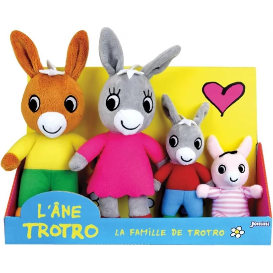 Set 4 jucarii plus Familia Magarusilor Trotro Jemini Set 4 jucarii plus Familia Magarusilor Trotro Jemini