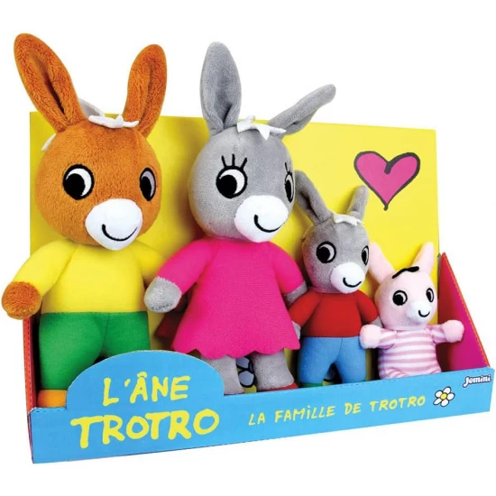 Set 4 jucarii plus Familia Magarusilor Trotro Jemini Set 4 jucarii plus Familia Magarusilor Trotro Jemini