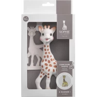 Set Cadou Girafa Sophie si inel dentitie alb