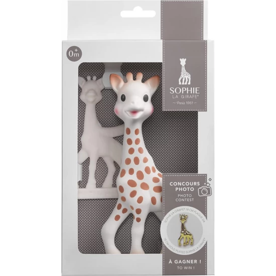 Set Cadou Girafa Sophie si inel dentitie alb