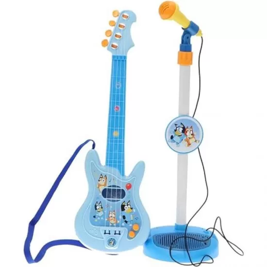 Set chitara si microfon pentru copii Bluey Set chitara si microfon pentru copii Bluey