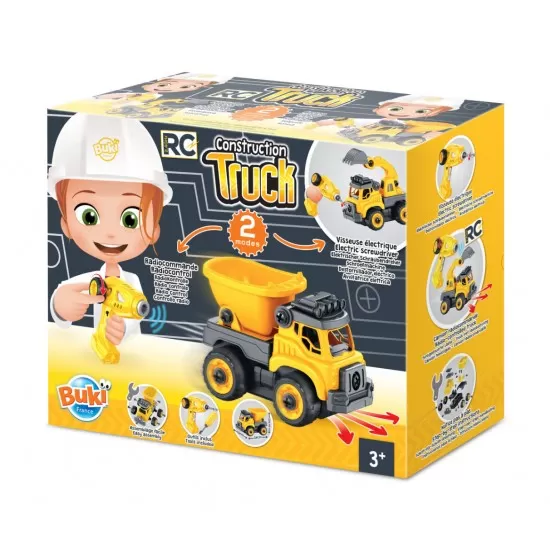 Set constructie - Camion autobasculanta si excavator cu telecomanda Set constructie - Camion autobasculanta si excavator cu telecomanda