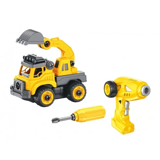 Set constructie - Camion autobasculanta si excavator cu telecomanda Set constructie - Camion autobasculanta si excavator cu telecomanda