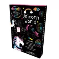 Set Creatie Scratch & Spiral - Lumea Unicornilor