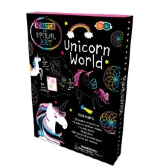 Set Creatie Scratch & Spiral - Lumea Unicornilor Set Creatie Scratch & Spiral - Lumea Unicornilor