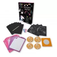 Set Creatie Scratch & Spiral - Lumea Unicornilor