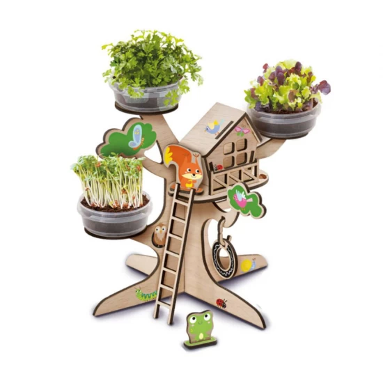 Set creativ - Casuta cu gradina din copac