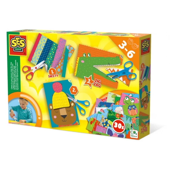 Set creativ - Invat sa folosesc foarfeca pas cu pas Set creativ - Invat sa folosesc foarfeca pas cu pas