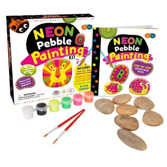 Set de pictat pietre - Neon Set de pictat pietre - Neon