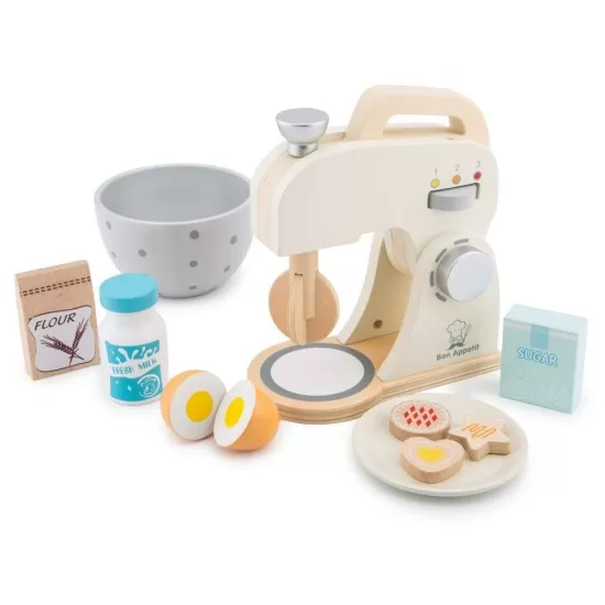 Set din lemn Mixer New Classic Toys Set din lemn Mixer New Classic Toys