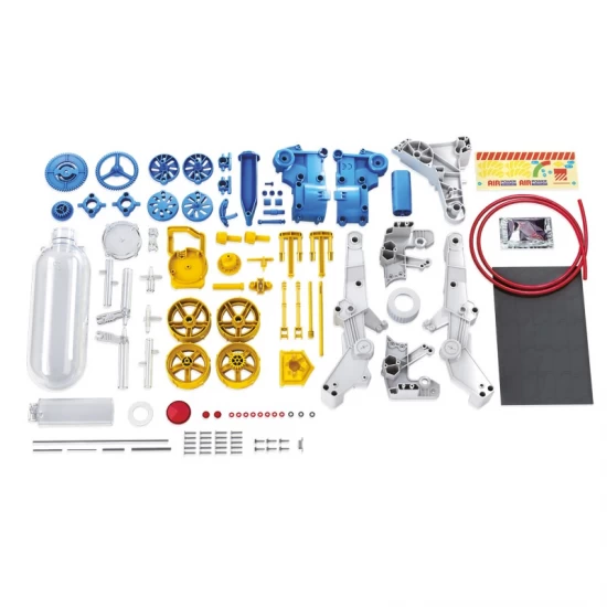 Set constructie STEM - Masinuta propulsata cu aer comprimat Set constructie STEM - Masinuta propulsata cu aer comprimat