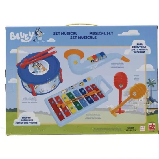 Set Xilofon, Tamburina, Saxofon si Maracas Bluey Set Xilofon, Tamburina, Saxofon si Maracas Bluey