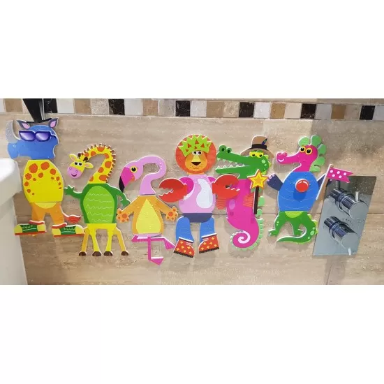 Set de joaca pentru baie - Stickere Animale Set de joaca pentru baie - Stickere Animale