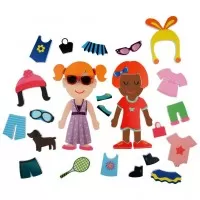 Set de joaca pentru baie - Stickere Imbracaminte