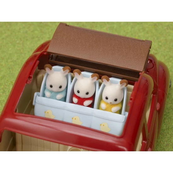 Sylvanian Families - Carucior pentru iepurasi tripleti