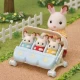 Sylvanian Families - Carucior pentru iepurasi tripleti
