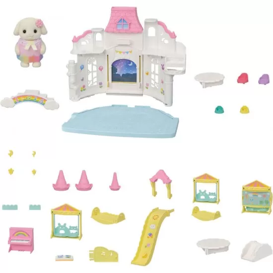 Set Sylvanian Families - Loc de joaca Castel Culori Vesele