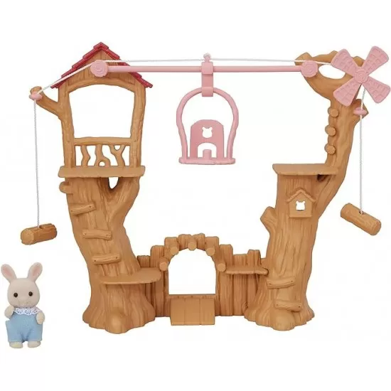 Set Sylvanian Families - Loc de joaca cu funicular Set Sylvanian Families - Loc de joaca cu funicular