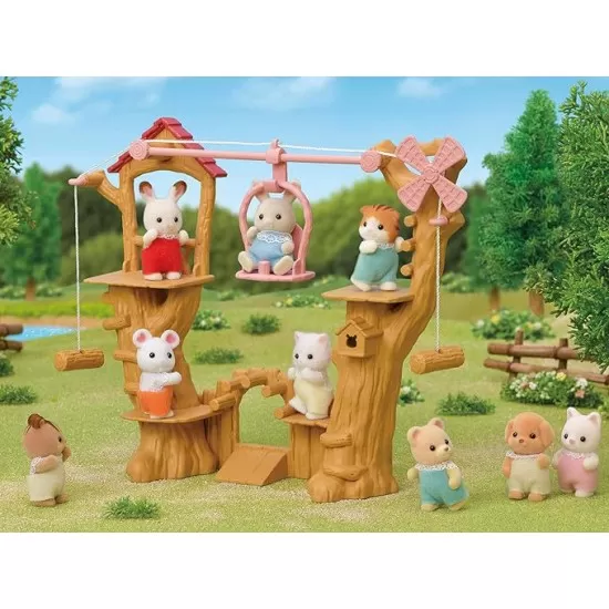 Set Sylvanian Families - Loc de joaca cu funicular Set Sylvanian Families - Loc de joaca cu funicular