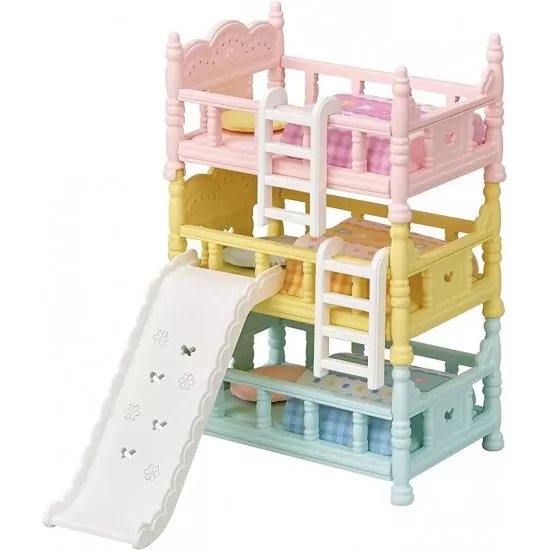 Set de joaca Sylvanian Families - Patuturi supraetajate triple Set de joaca Sylvanian Families - Patuturi supraetajate triple