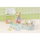 Set de joaca Sylvanian Families Iepurasi Tripleti cu accesorii baie Set de joaca Sylvanian Families Iepurasi Tripleti cu accesorii baie