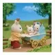 Set de joaca Sylvanian Families - Carucior cu iepurasi gemeni