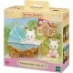Set de joaca Sylvanian Families - Carucior cu iepurasi gemeni